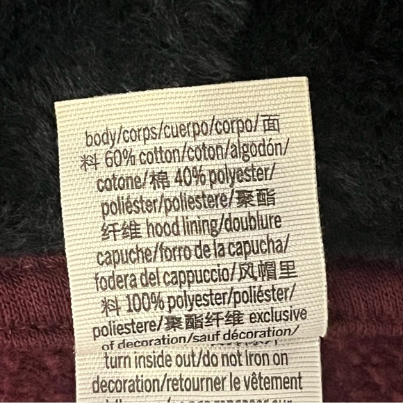 Sequinned Pink Victoria’s Secret full zip jacket, faux fur lined hood, graphic M - Picture 15 of 16